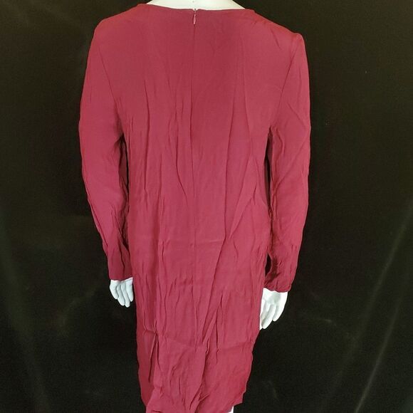 Wayf Red Long Sleeve Shift Dress (L) - Picture 6 of 7
